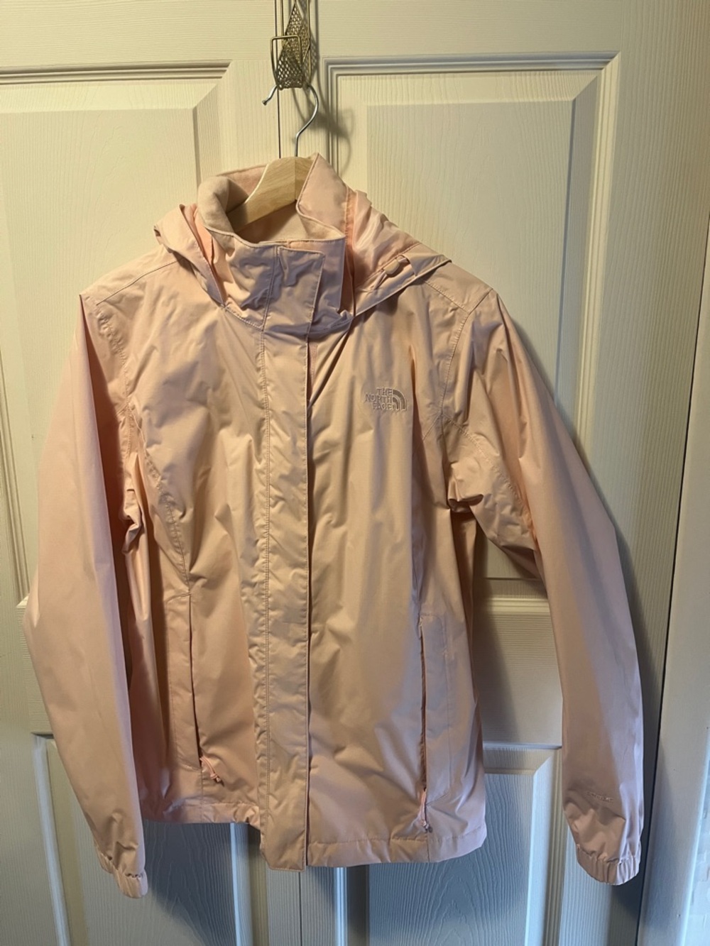 The North Face Women's Pale Pink Trench Coat with Hood